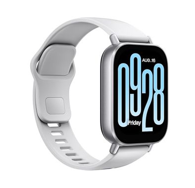 شاومي ريدمي ووتش 5 أكتيف بشاشة حجمها 2 بوصة، ومدة استخدام تصل إلى 18 يومًا، مع مكالمة بلوتوث، ومستشعر معدّل ضربات القلب، وسعة بطارية 470 مللي أمبير، إصدار بلوتوث 5.3، مقاومة للماء - فضي غير لامع.