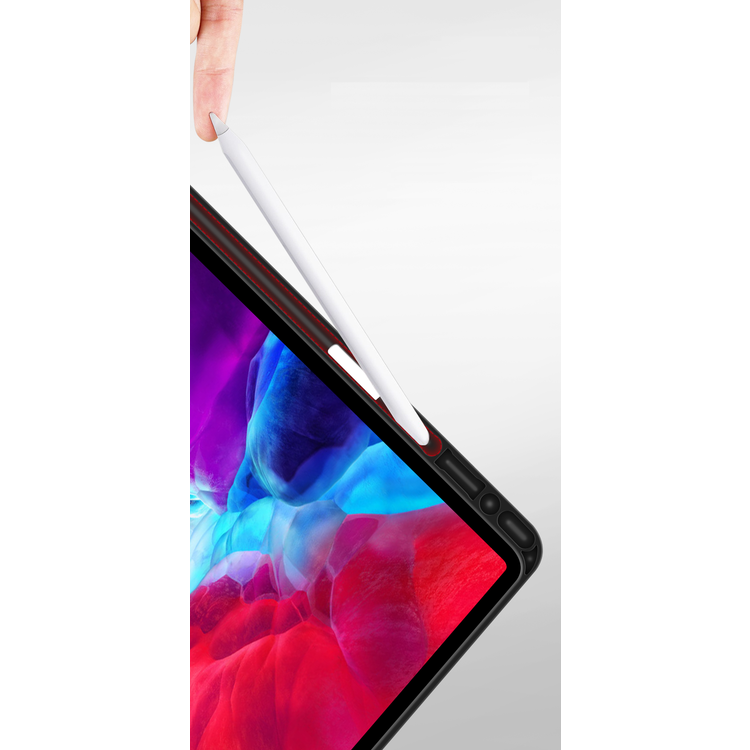 حافظة iPad Mini من الجلد باللون الأخضر مع لوحة مفاتيح لاسلكية باللغة الإنجليزية/العربية لجهاز Apple iPad Mini 8.3" 2021 - أسود
