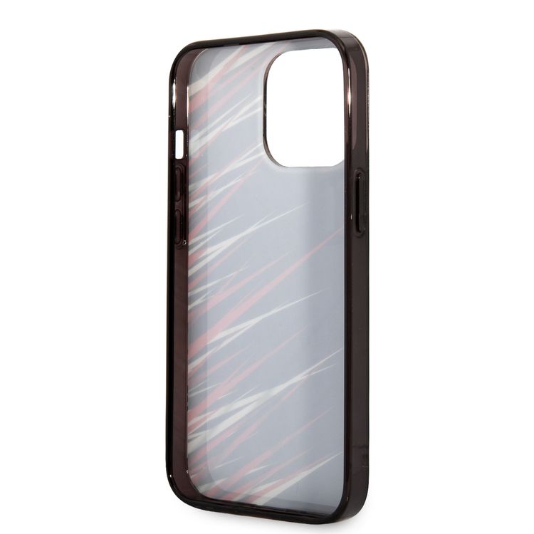 FERRARI HC PC/TPU Double Layer Grass  Hard Case, Drop protection, Compatible with iPhone 13 Pro Max - Black