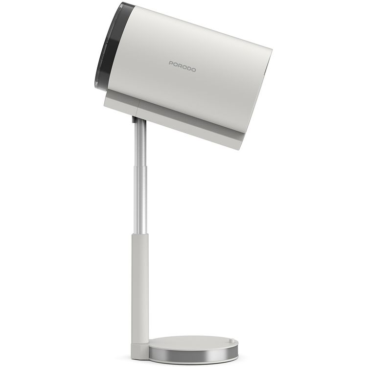 Porodo Lumos Smart HD Projector with Adjustable Telescopic Stand, 100" Ultra Wide Screen, Android 13, Remote Controller, 2.69" LCD Panel Size, ×1 HD Multimedia & ×1 USB-A & ×1 Audio Inerface, 50"-100" Projection Size, 1.2-4m Projection Distance, Cinematic Screen Viewing - White