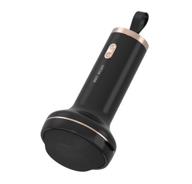 Green Lion Relax Pro Body Massager with 8 Interchangeable Heads, Five Massage Modes, Low Noise Motor, Portable Design, Type-C Charching - Black