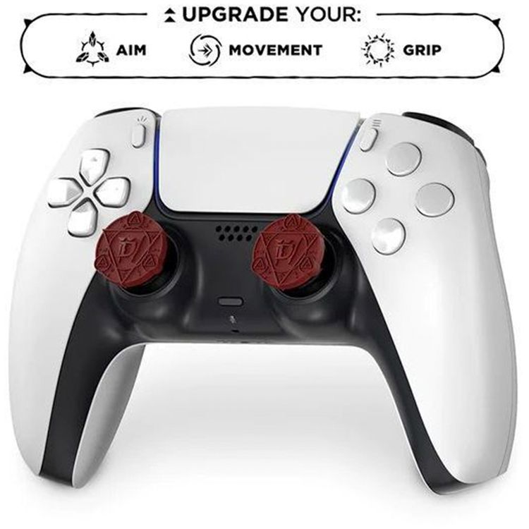 Kontrolfreek Diablo IV Performance Thumbsticks - PS5 / PS4 - Burgundy