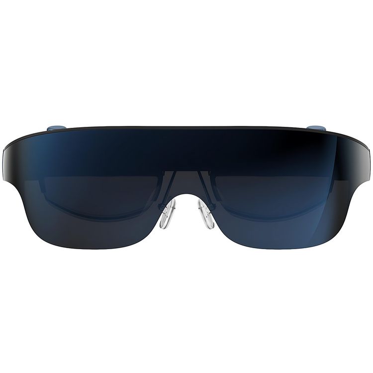 Powerology 2D/3D Ultra AR Movie Glasses with Si-OLED Display, 1920x1080p Resolution, 120" Virtual Display, 1800 nits Brightness, 41° Field of View, 90Hz Refresh Rate, 24 Bit-Color Depth, No Glare, Tailored Clarity - Black