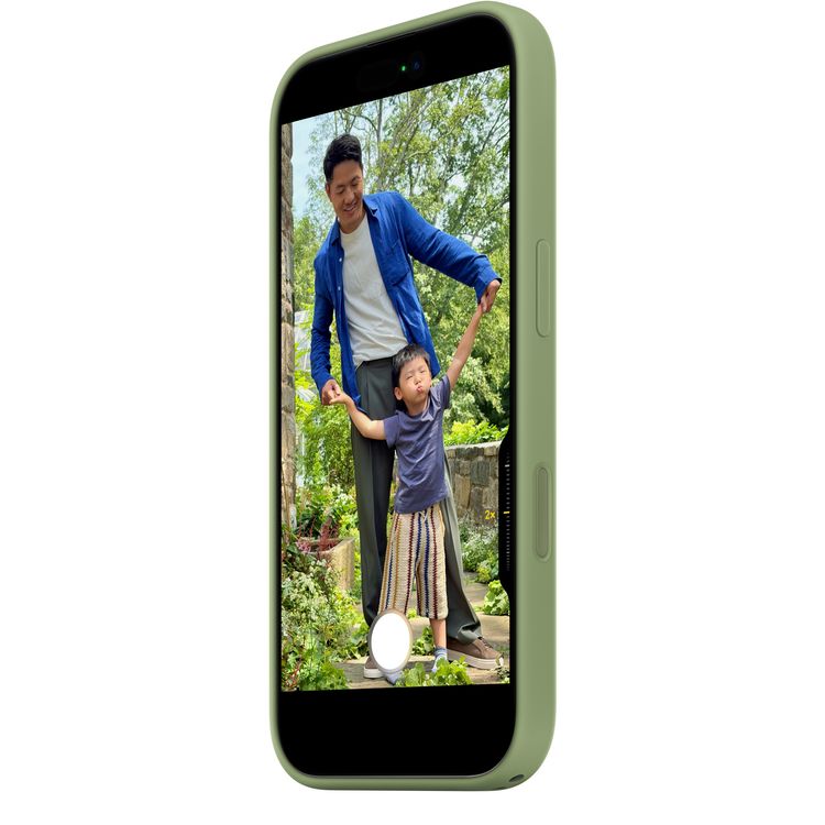 Apple iPhone 17 Silicone Case with MagSafe, Anti-Scratch, Drop Protection, Soft Microfiber Lining, Built-in Powerful Magnets - Light Moss