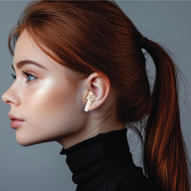 Powerology Saba In-Ear Earbuds with Active Noise Cancellation, Up to 5 Hours Battery Life, Bluetooth Version 6.0, Up to 10m Bluetooth Range,  Type-C Charging Port, Secure In-Ear Fit, Seamless Auto Pairing - White