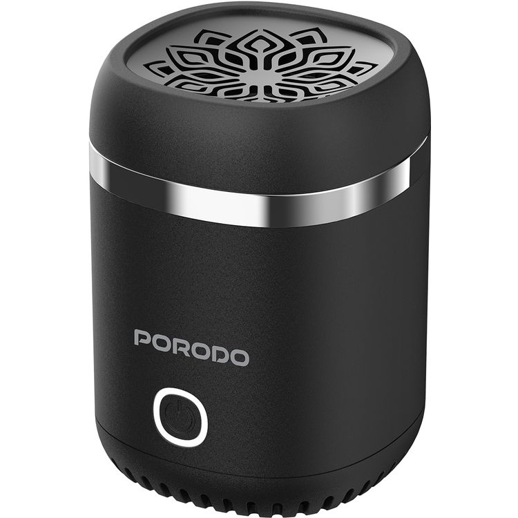 Porodo Dreams Mini Incense Burner with Auto-Off Safety Feature, Full Burning Session, Type-C Charging, Whisper-Quiet Operation, Wide Area Coverage, 1800mAh Battery Capacity - Black