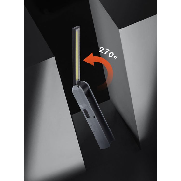Lifestyle By Porodo 2 in 1 Foldable Outdoor Flashlight - Black