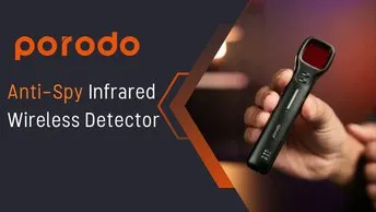 Porodo Anti-Spy Infrared Wireless Detector | Peace of Mind (PD-WSCAMD-BK)