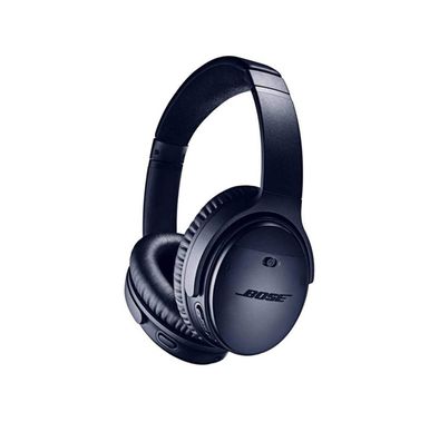 Bose Wireless Bluetooth Headphones with Active Noise Canceling, NFC, 20 Hours Playtime, 2 Hours Charging Time, Bluetooth & 3.5mm 1.2m Audio Cable Connectivity, 2400 to 2483.5 MHz Frequency, 90° Earpiece Swivel, 20dB Bluetooth Transmitter Power, 30.5cm Micro-USB Charging Cable, LED Indicator - Blue