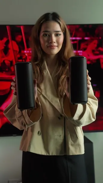 Powerology 5.2.4CH Home Theater Soundbar with Dolby Atmos, Wireless Subwoofer & Wireless, TV (ARC) Input, USB & AUX Port, Remote Control, LED Display