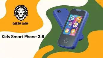 Green Lion Kids Smartphone in UAE |  2.8" IPS Screen, 13 Pre-Loaded Games - Blue Color | (GNKIDSMPHNBL)
