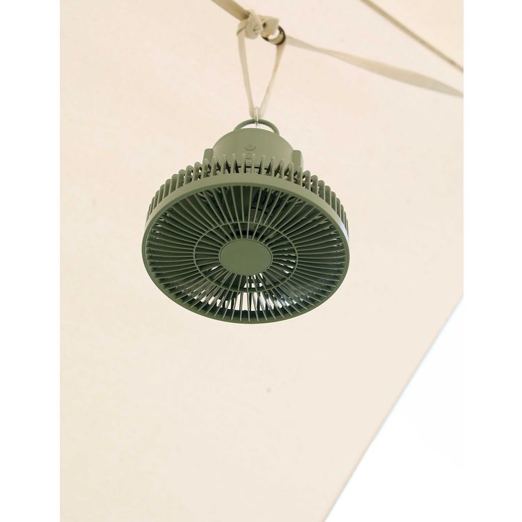 Porodo LifeStyle Outdoor Camping Fan with Remote and LED Light 10000mAh - Green