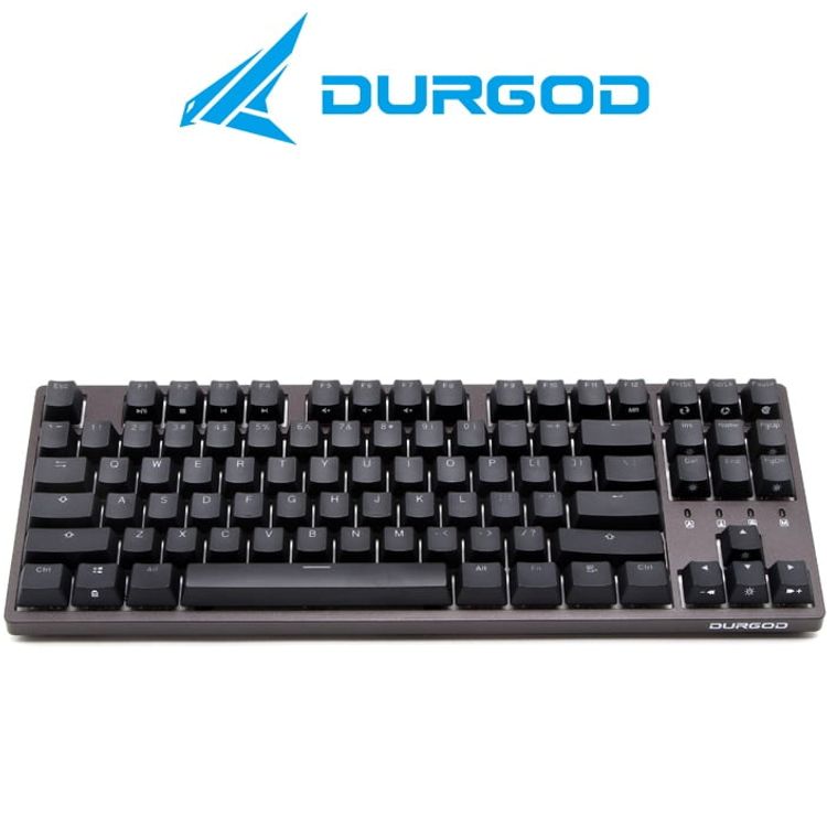 Durgod Taurus TKL Wireless Mechanical Gaming Keyboard  - Double Shot PBT NKRO (Cherry Red,Brown) - Space Purple