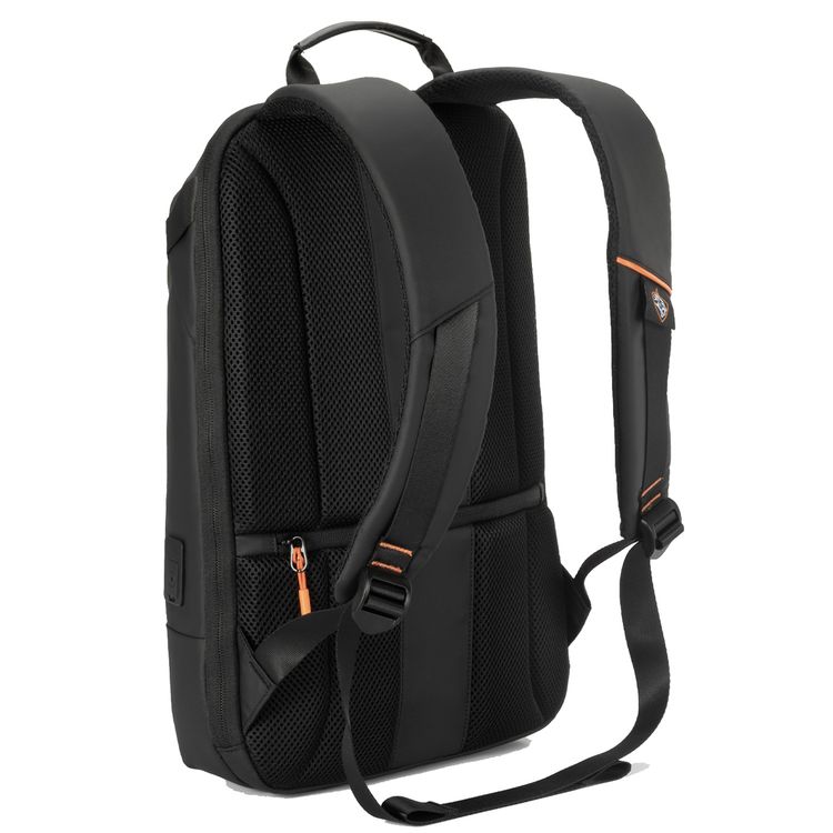 Porodo Gaming PU Laptop Backpack with USB-C Port, Up to 15" Laptop Compatibility, PD 20W, Water-Resistant, Multiple Pockets - Black