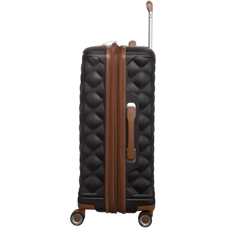 it luggage Indulging Unisex ABS Hard Case Luggage, Expandable Trolley Bag with 8x360° Spinner Wheels and TSA Lock - Medium / Coffee Bean