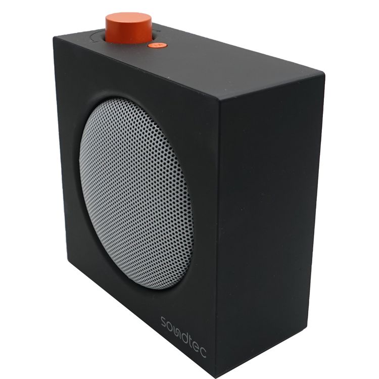 Porodo Mini VibeBox Portable Bluetooth Speaker with TF Card Slot, Up to 6 Hours Play Time, Bluetooth Version 5.4, 10m Transmission Range, 5W Rated Power, Powerful Stereo Sound, Multi-Function Control - Black