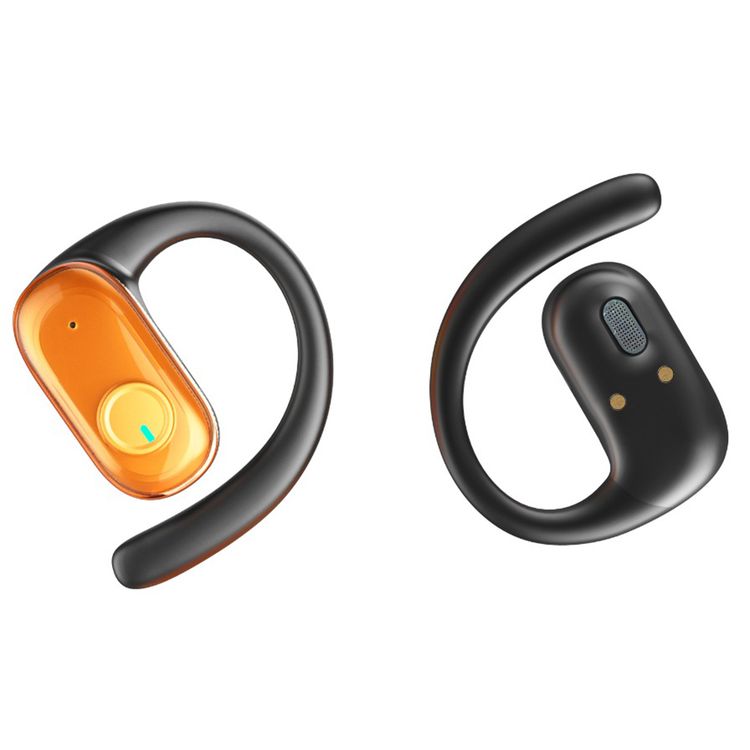 Green Lion CATANIA Open-Ear Earbuds with Smart Touch Control, Dual-Mic ENC, Type-C Charging, IPX5 Water Resistance Level, Open-Ear Comfort, Liquid Sand Design - Orange