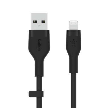 Belkin BOOST CHARGE™ Flex USB-A to Lightning Connector Soft-touch Silicone, 1M - Black