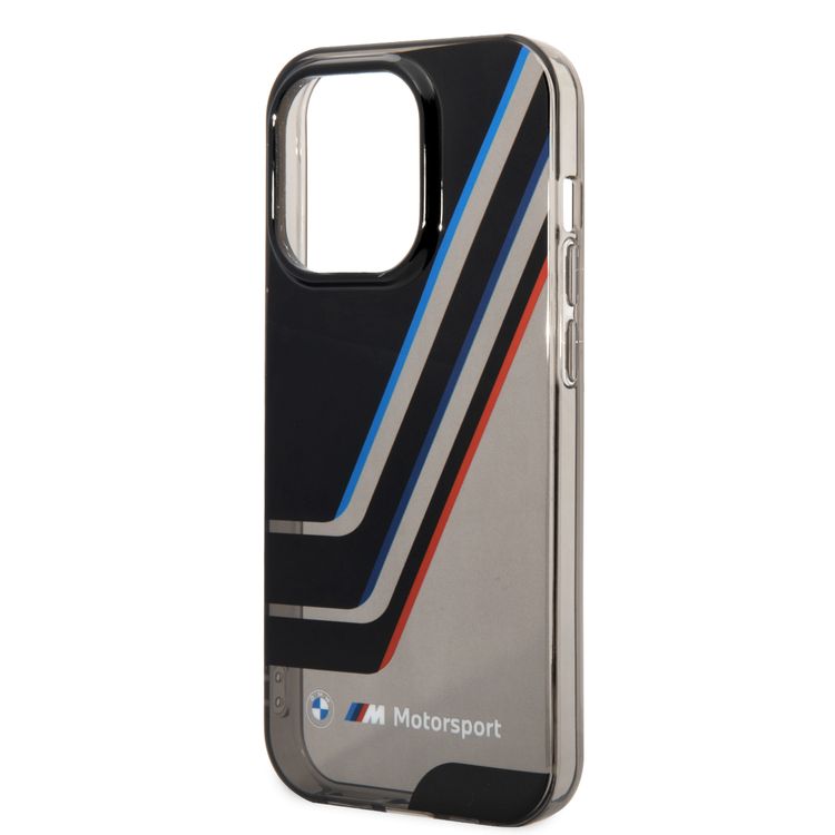 BMW Motorsport IML Case with Translucent Stripe for iPhone 15 Pro