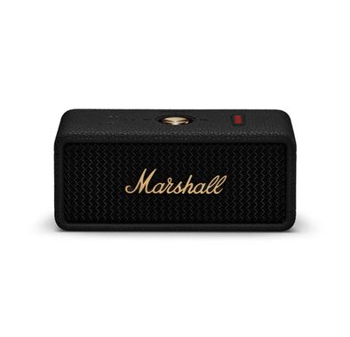 Marshall Emberton III Portable Wireless Speaker with More than 32 Hours of Playtime, IP67 Waterproof, Built-in Microphone, Bluetooth 5.3 - Black / Brass