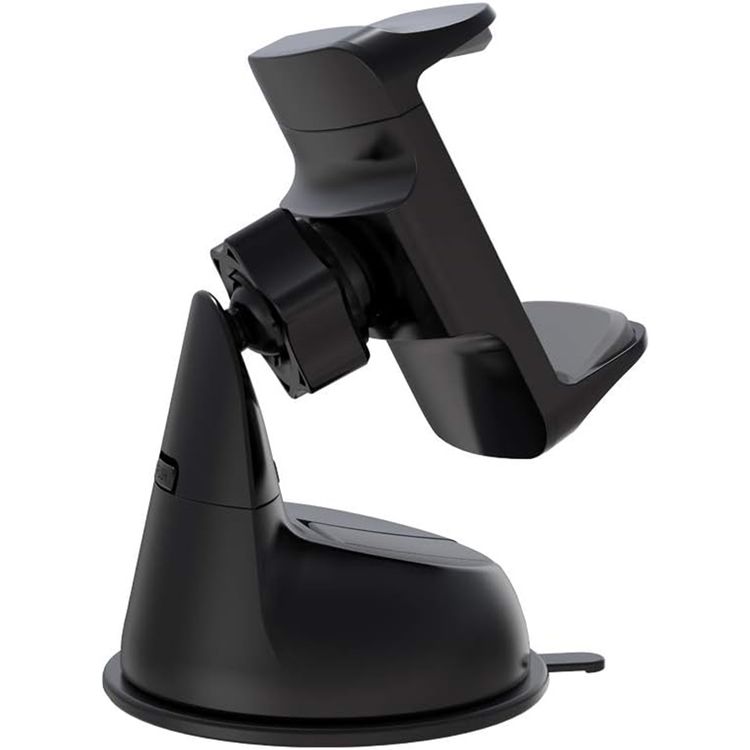 Devia Universal Suction Pad Car Mount V2 for Windshield & Dashboard - 360° Rotatable - Extendable up to 9cm - Car Phone Holder Compatible for 3.5" to 6.5" Smartphones - Black