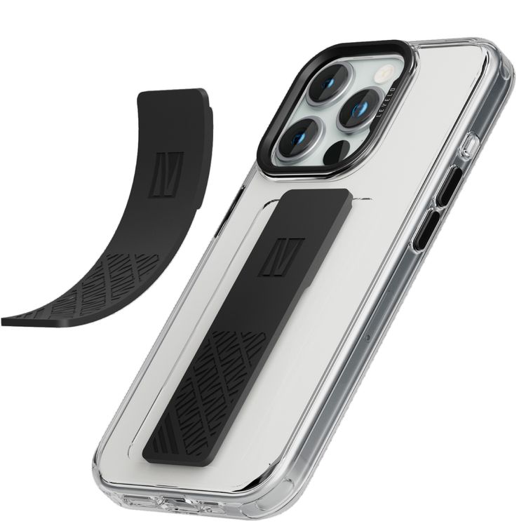 Graphia IMD Silicone Grip Case For iPhone 15 Pro Max - Black