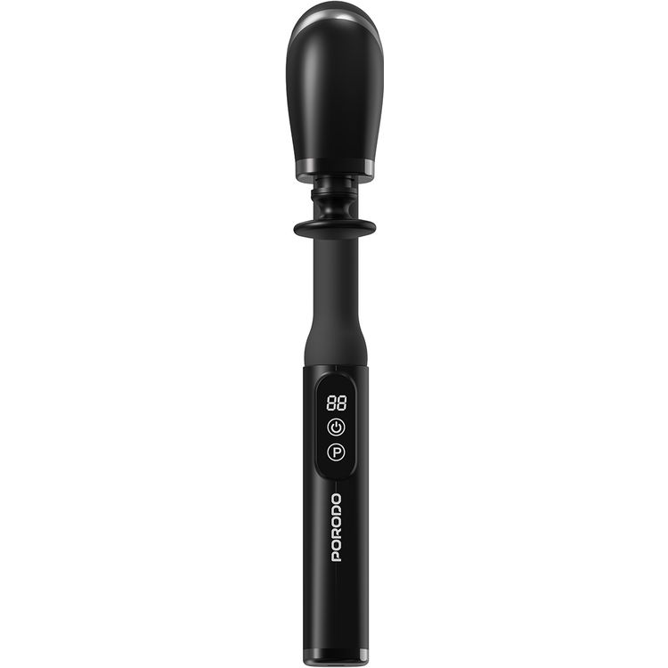 Porodo Lifestyle 4-Head Deep Massage with Intelligent LCD Display, U-Shaped Handle, 3-Therapeutic Modes, ABS Material, 2000mAh Battery Capacity, Type-C Charging Interface, Ultra-Quiet Operation, Portable & Ergonomic Design - Black