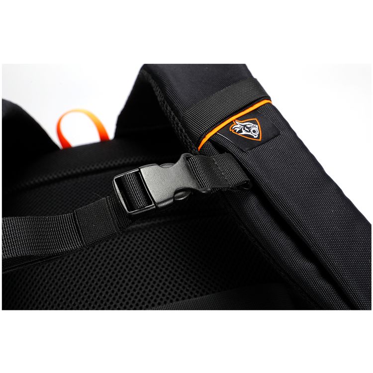 Porodo Gaming PS5 Storage & Laptop Backpack with Water-Resistant Material, Console & Controllers Storage, Trolley Sleeve Design, Glasses Holder Strap, Type-C Charging Port  - Black