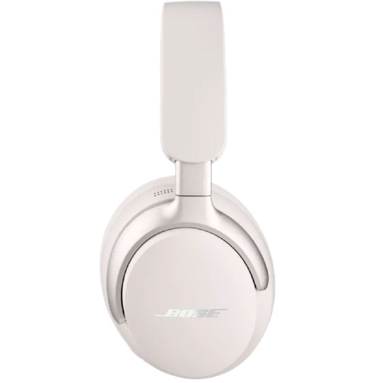 Bose Quiet Comfort Ultra Headphones with Removable Cushions, Active Noise Cancelling, Built-in Microphone, Echo Reduction, Up to 24 Hours Playtime - White Smoke