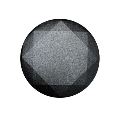 Nuckees 3D Metal Gem Stand and Grip with Snug-hug Technology Compatible for Smartphones - Reusable & Magnetic Mount Friendly Kickstand - 360° Viewing - 4-way Locking Stand - Black