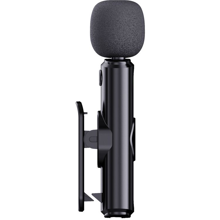 Green Lion GM-76X Microphone with 3-Level Noise Cancellation, 5 Hours Working Time, Less than 30 Milliseconds Latency, Dual Microphones, USB-A, Type-C & Lightning Connectors - Black