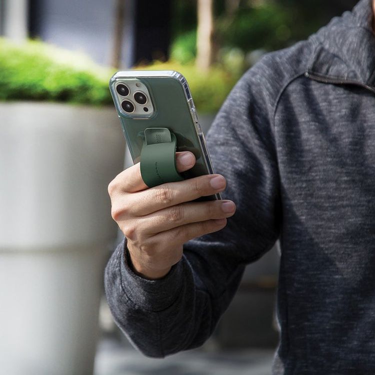 Viva Madrid Loope Shock Absorbent TPU/PC Air Pockets Case with Silicone Grip for iPhone 13 Pro (6.1") 10ft Drop Protection, Anti-Scratch Suitable with Wireless Chargers Forest