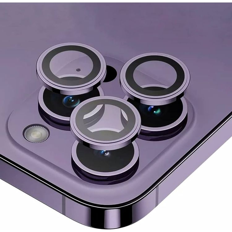 Devia Peak Series Camera Lens Protector (3pcs) for iPhone 14 Pro / 14 Pro Max - Purple