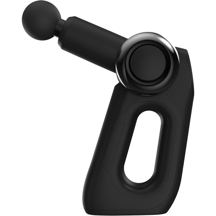 Powerology Fullbody Massage Gun with 5 Detachable Heads, 2000mAh Battery Capacity, 3.5 Hours Working Time, - Black