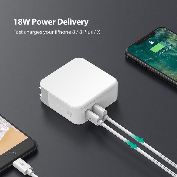 Charging Adapter RAVPower RP-PB101-WH AC Charger 5000mAh - White