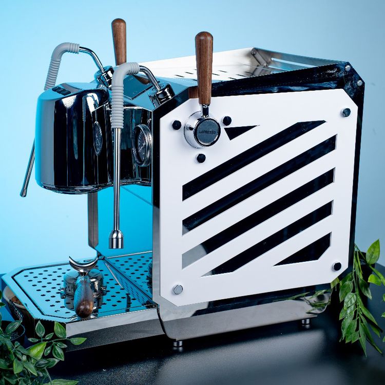 LePresso Corazzato 9-Bar Coffee Machine with Italian Rotary Pump, 3.0L Steam Boiler Capacity, Precise Temperature Control, Programmable Parameters, Pre-Infusion Control, 0.5L Coffee Boiler Capacity - Silver