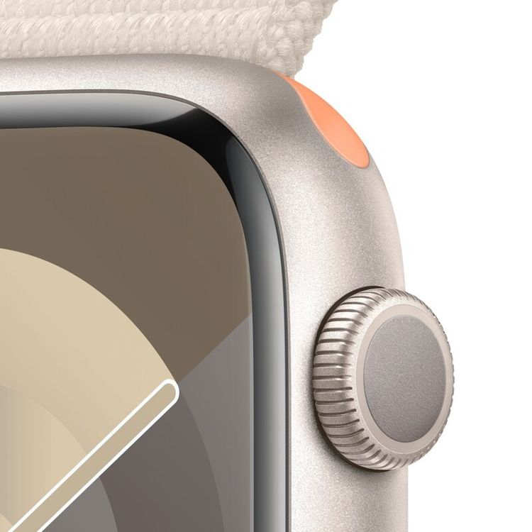 Apple Watch Series 9 [GPS 41mm] with Starlight Aluminum Case & Starlight Loop