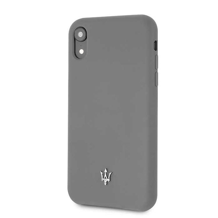 Maserati Silicone Hard Case for Apple iPhone Xr - Gray