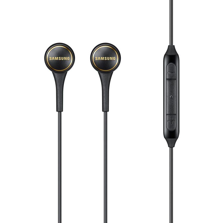 Samsung IG935 In-Ear Earphone with Microphone, Wired Headset, Tangle-free, 3 Button Remote Control, 3.5mm Headphone Connector, 1.2m Cable  - Black
