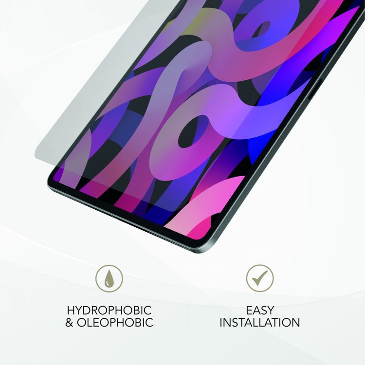 LEVELO Laminated Crystal Clear Tempered Glass Screen Protector Compatible for iPad Pro 11" (2021 & 2020) Sensitive Touch, Anti-Scratch, Shock Absorption Protector - Clear