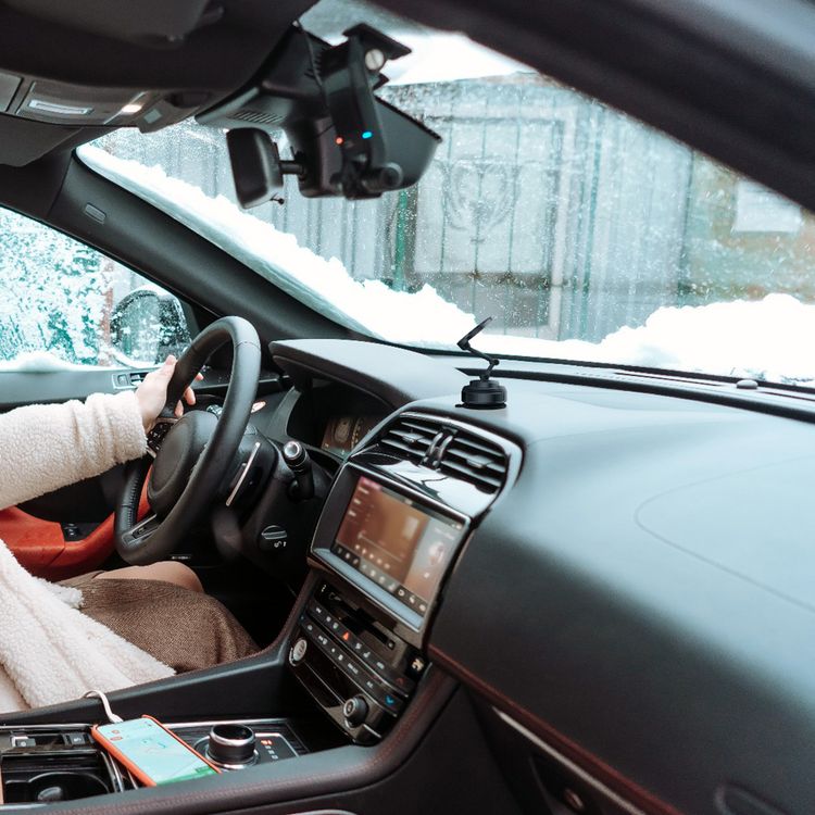 Green Lion GX-36 Suction Phone Holder with Strong Suction Cup, Manual Rotary Base, Foldable Design, 3-AXIS Adjustment, 360° Rotation,  20 × N52 Magnets, 1.5kg Adsorption Force - Gray