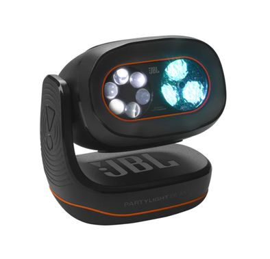 سماعة JBL PartyLight Beam المحمولة بتقنية البلوتوث، وبلوتوث 5.3، وAuracast، وتطبيق JBL ONE وتطبيق PartyBox - متوافقة مع أجهزة الكمبيوتر الشخصية - لون أسود