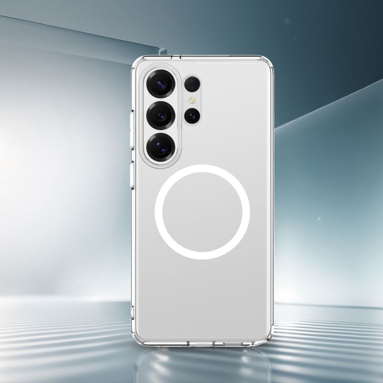 Levelo Clara MagSafe Clear Case for Samsung S26 Ultra, Raised Camera Edges, Scratch Resistance, Precision Fit, Shock-Resistant Bumper - Clear