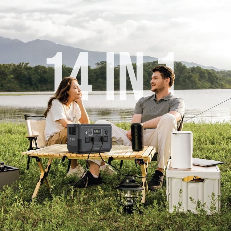 محطة الطاقة جرين ليون PGX1200 - 1152 واط ساعة 360000 مللي أمبير 1200 واط (LiFePO4) - أسود