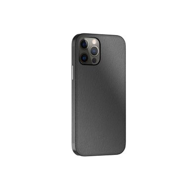 Green Luju MagSafe Leather Case, High Classic Design, Easy Access to All Ports, Anti-Scratch, Shock-Absorption & Drop Protection Back Cover Compatible for iPhone 12 / 12 Pro ( 6.1 " ) - Black