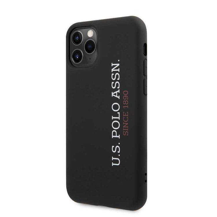CG Mobile U.S. Polo Assn. Liquid Silicone Hard Case Vertical Logo for iPhone 12 / 12 Pro (6.1") Officially Licensed, Premium Liquid Silicone Hard Case, Dirt Proof, Shock Resistant