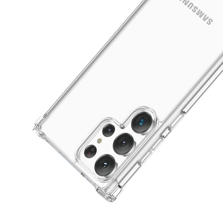 Green Lion 360° Anti-Shock Case for Samsung S23 Ultra, TPU & PC Hard Back Material, Anti-Scratch & Drop-Resistant, Anti-Yellowing, Slim Design - Clear