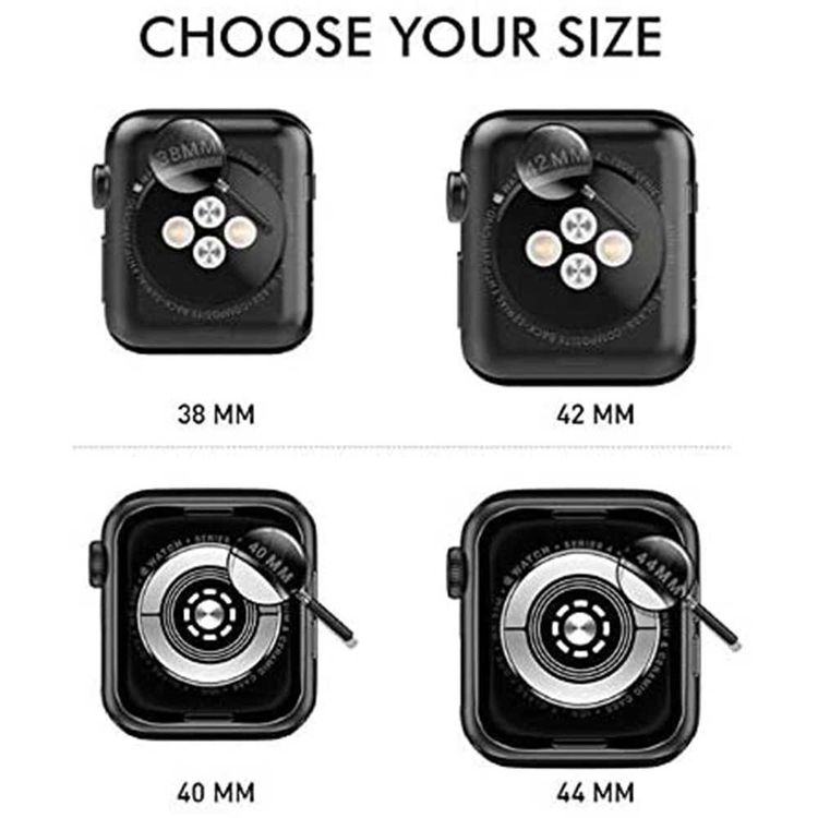 AhaStyle Premium TPU Watch Cover Compatible for Apple Watch 44MM ( 2 Packs ) Easy Access to All Ports, Anti-Scratch, Lightweight Protective Case - Transparent