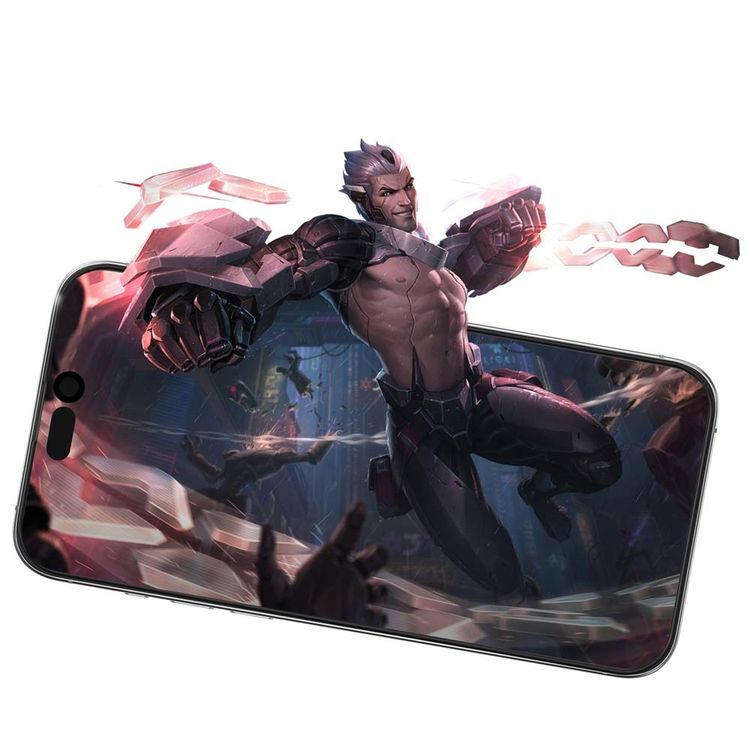 واقي شاشة خصوصية سيليكون ثلاثي الأبعاد من Green Lion لهاتف iPhone 15 - أسود