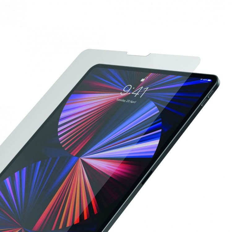 LEVELO Laminated Crystal Clear Tempered Glass Screen Protector Compatible for iPad Pro 12.9" (2021 & 2020) Sensitive Touch, Anti-Scratch, Shock Absorption Protector - Clear